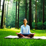 Forest Meditation**

"A serene scene of a woman meditating in a sun-dappled forest clearing, fully clothed in comfortable, modest attire, surrounded by lush greenery and tall trees, safe for work, appropriate content, perfect anatomy, correct proportions, well-formed hands, natural pose, professional quality, family-friendly."

**